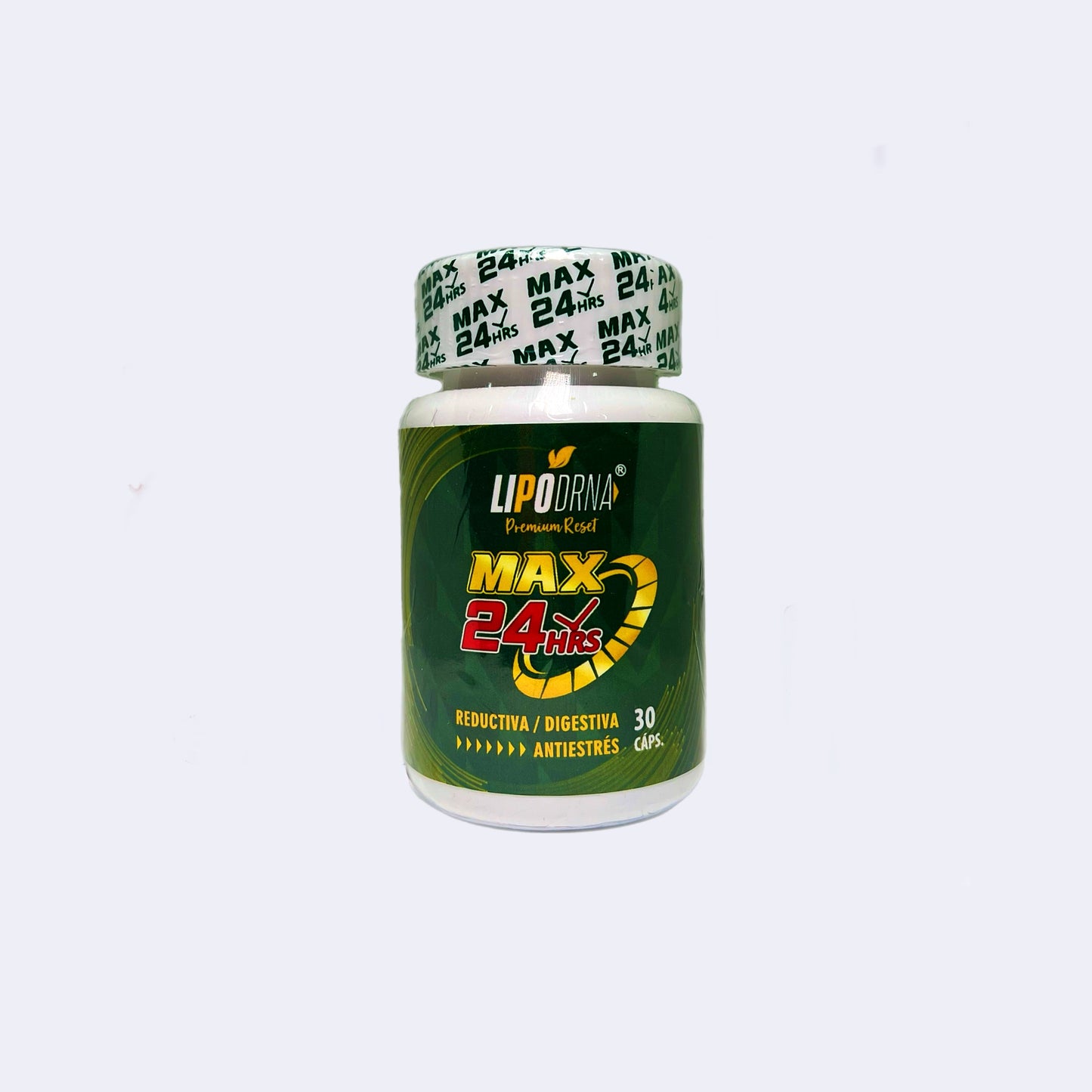 LipoDRNA Max 24hrs FitPlus en frasco de 30 cápsulas