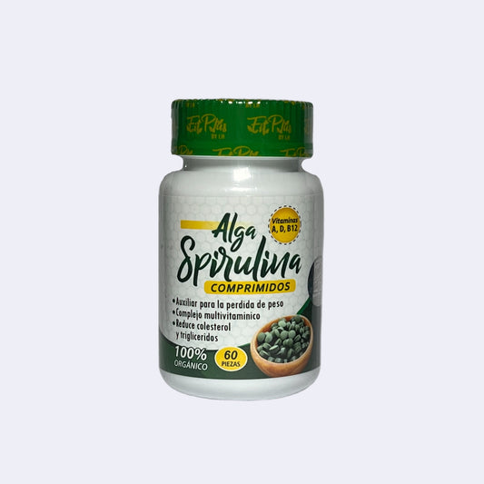 Spirulina FitPlus en frasco de 60 comprimidos