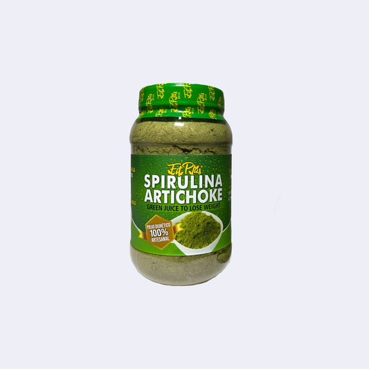 Spirulina Artichoke FitPlus grande en frasco de 250 grs