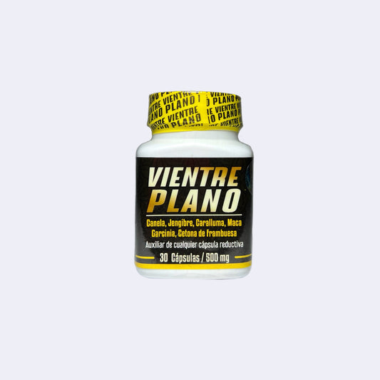 Vientre Plano en frasco de 30 cápsulas de 500mg Fitplus